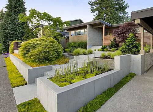 Concrete Raised Beds for the Front Yard