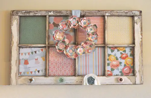 Craft an Old Window Frame into a Creative Display Board