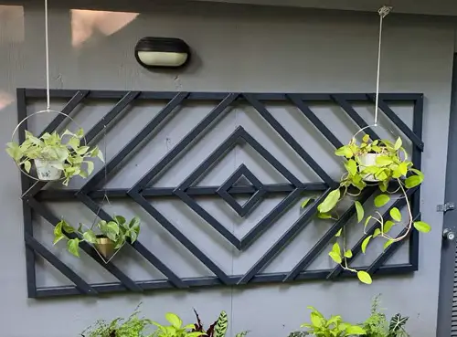 DIY Geometric Trellis
