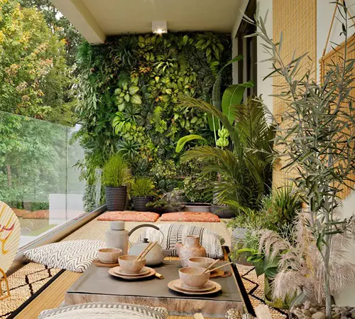Balcony Garden Decorating Ideas Introduce Glass Rails