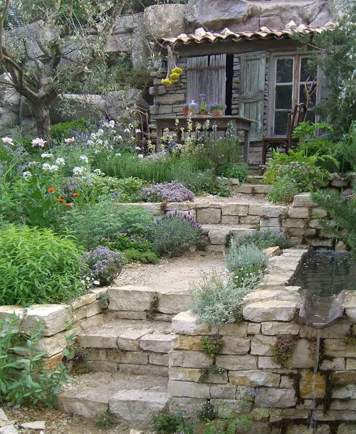 Design a Countryside Landscape with Layered Herb Beds
