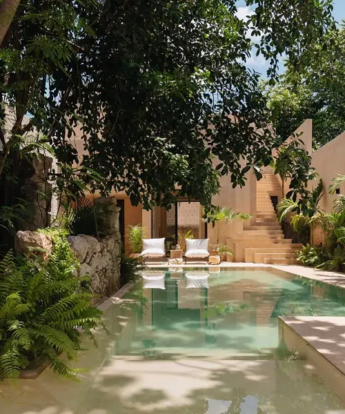 Plan a Shallow Pool by a Calm Sitting Area