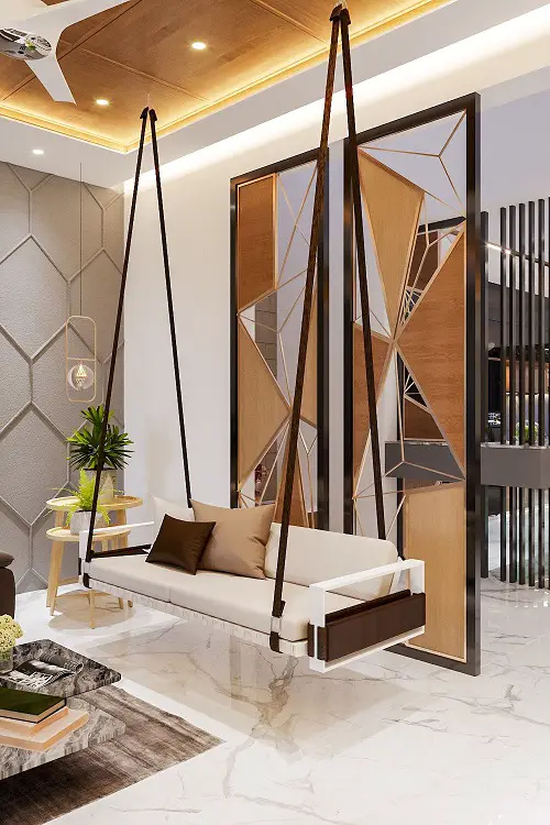 Modern Room Partition with Swing