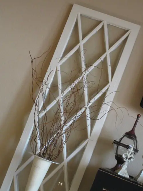 Turn Your Antique Window into a Minimalistic Living Room Decor
