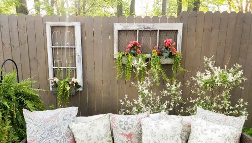 Upcycle Salvaged Windows into Outdoor Flower Planters