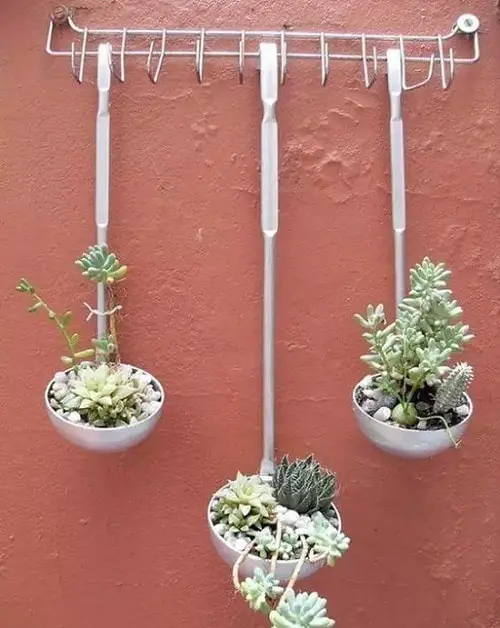 Reuse Kitchen Utensils as Planters