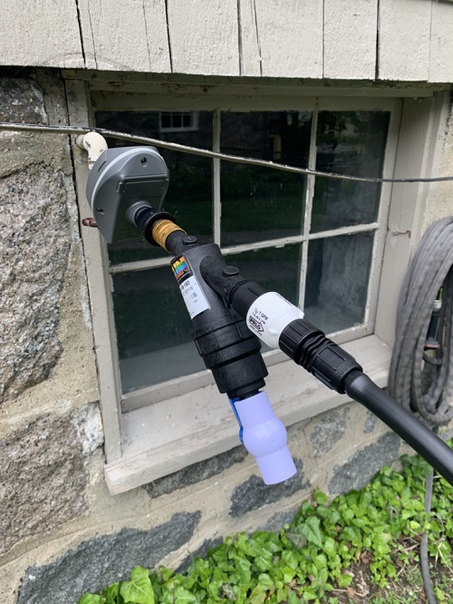 Outdoor Drip Watering Solution for Large Gardens