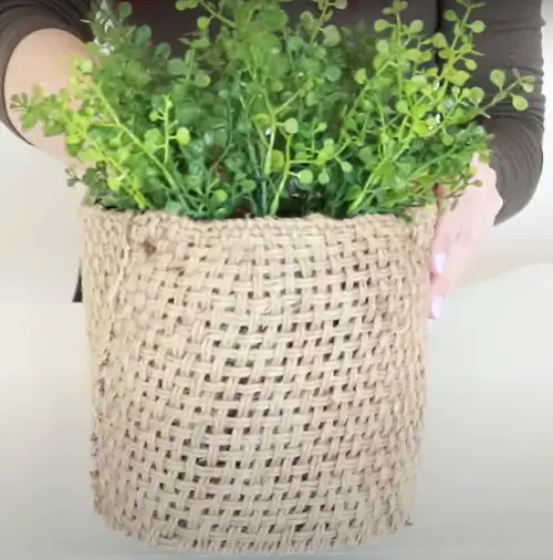 Upcycled Plastic Pots Made into Expensive Planters