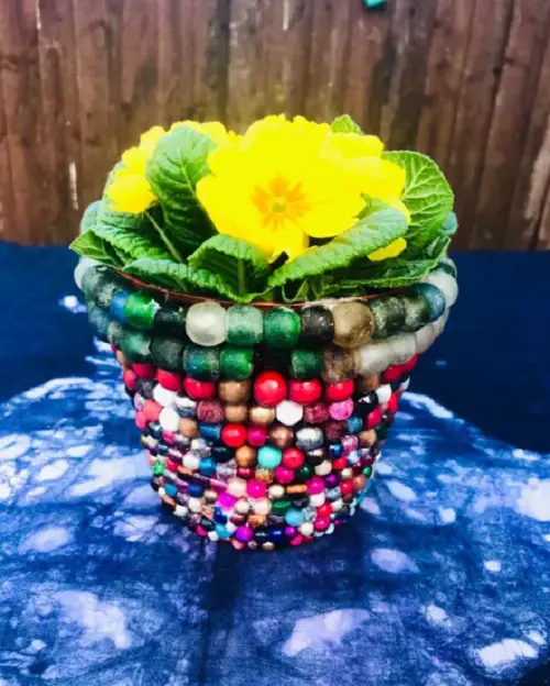 Colorful Flower Pot with Trendy Design