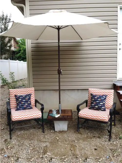 DIY Patio Umbrella Stand