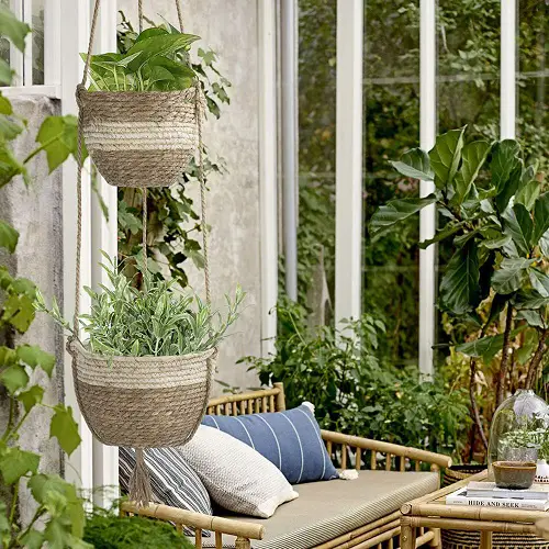 Group Hanging Baskets/Planters Together on a Porch or Patio