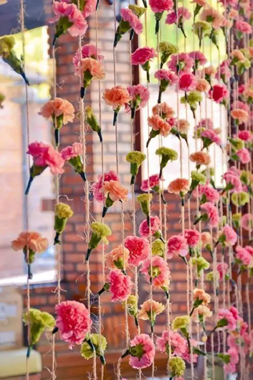 exquisite ideas for indoor flowering curtains