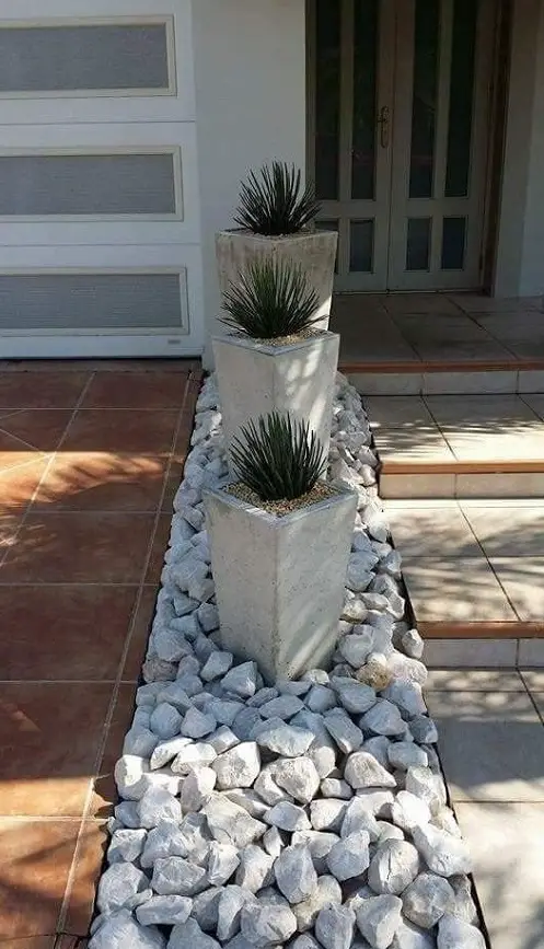 Concrete Planters on Dolomite Bed