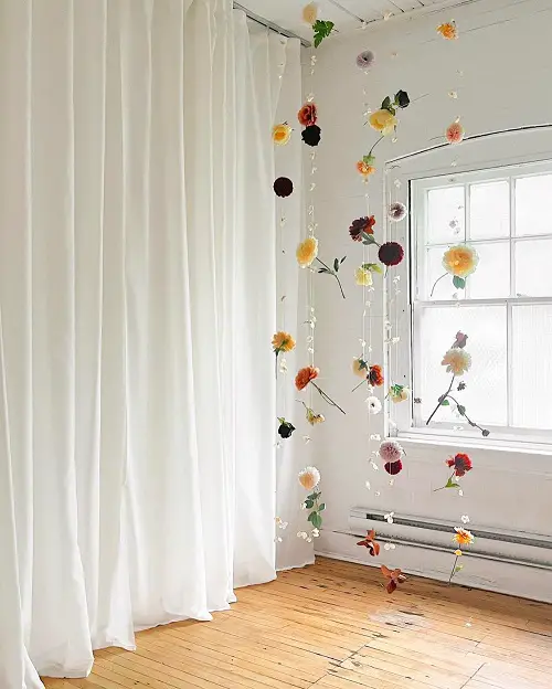 lovely gorgeous ideas for indoor flowering curtains
