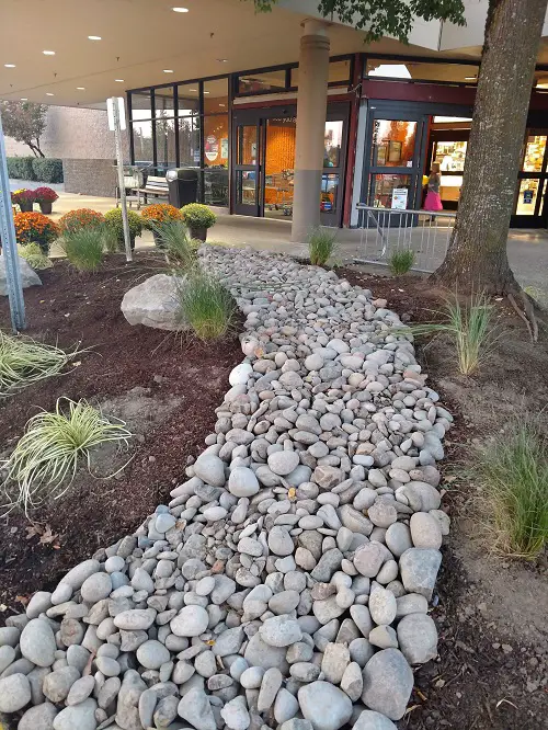 River Rock Walkway in the Entrance