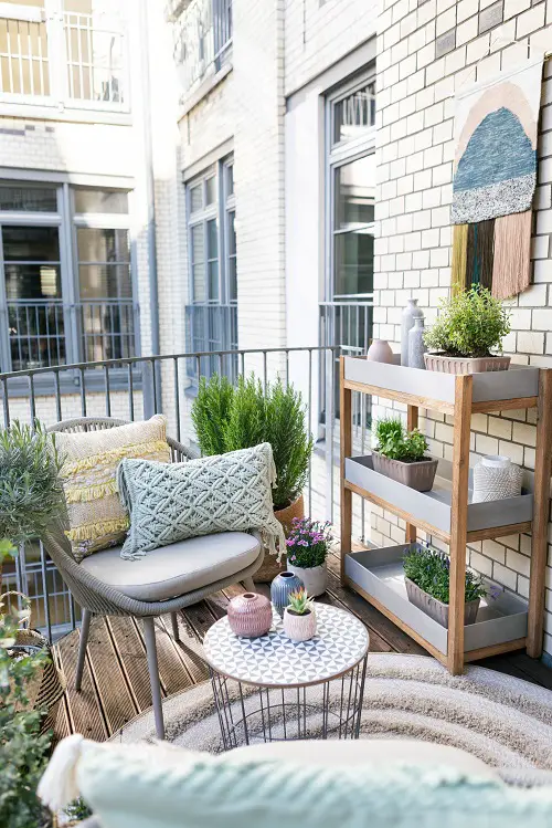 An Outdoor Coffee Spot on the Balcony