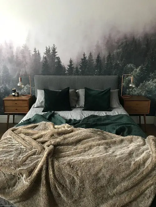 Forest Mural on the Wall