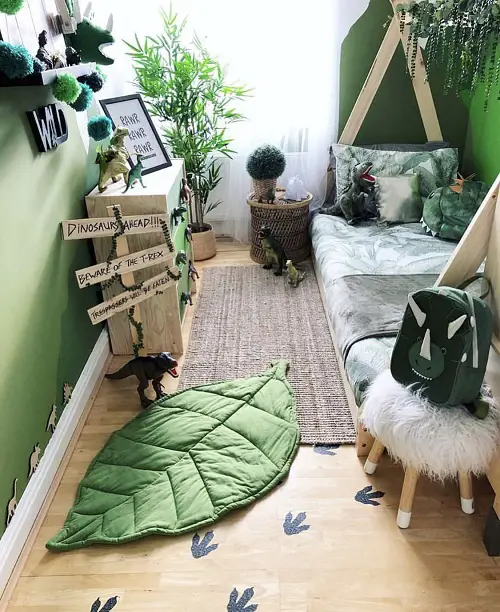Dino-Themed Bedroom Makeover