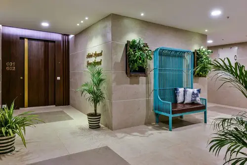 Tall Houseplants and Foyer Vertical Graden