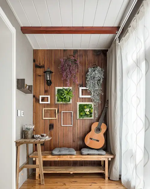Hemp and Succulent Wall Frames with Faux Hanging Vine