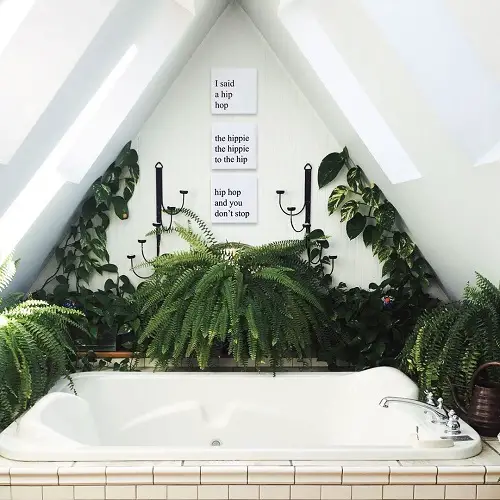 Jungle Bathroom Ideas Dark Green for the Win