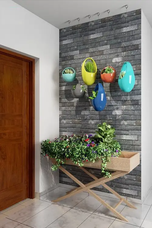 Hanging Foyer Garden Over the Herb Tray