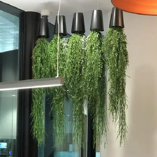 Inverted Faux Plants for Decor