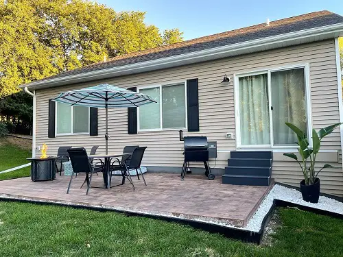 Concrete Patio Ideas on a Budget 31