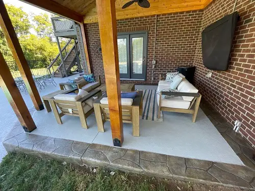 Concrete Patio Ideas on a Budget 25