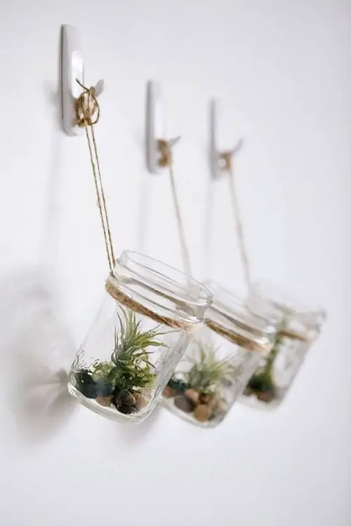Mason Jar Hanging Glass Planters