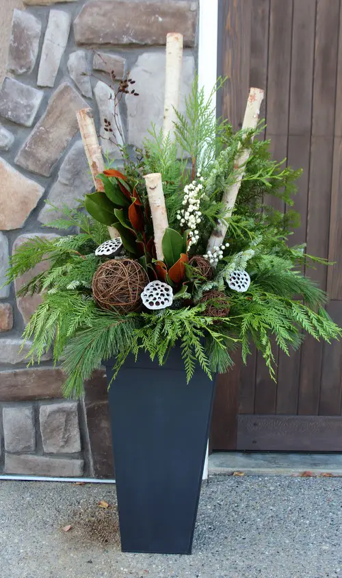 Best Winter Planters for Front Porch 20