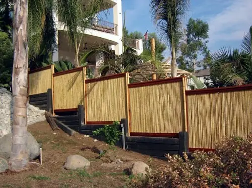 red border Privacy Fence