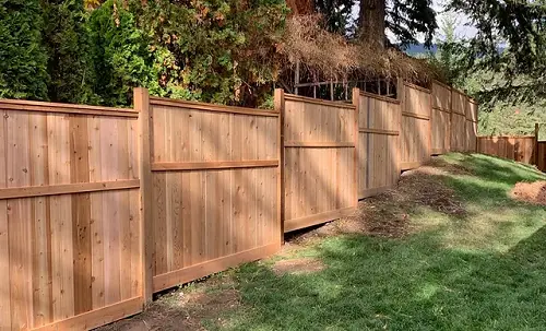 Solid Wood panel Privacy Fence