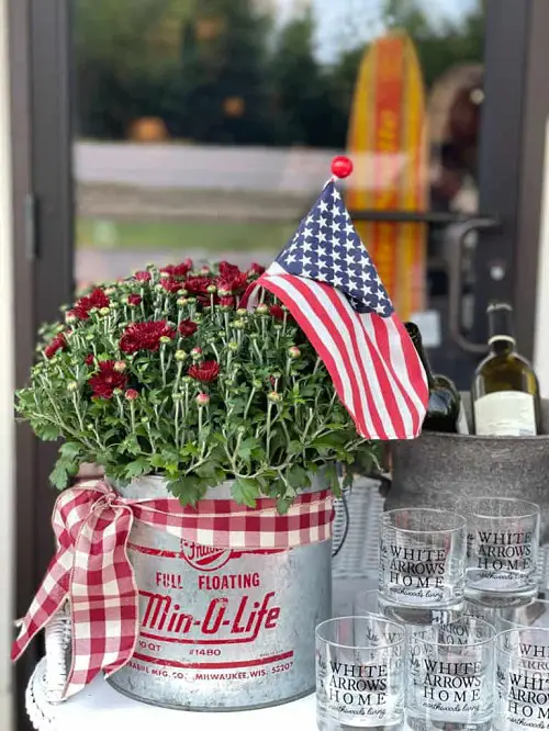 A Dining Table Centrepiece mums