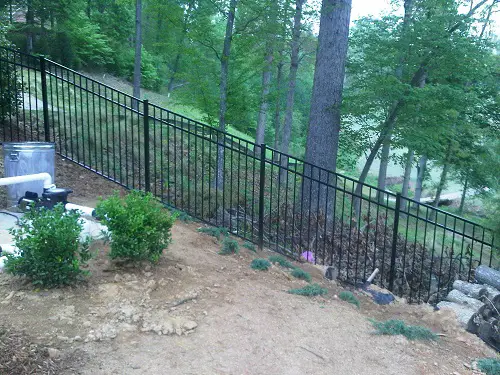 Metallic Privacy Fence