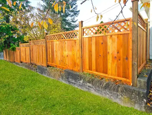 Woooden lattic Privacy Fence