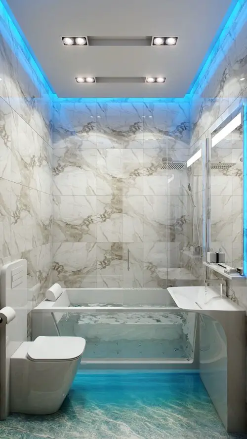 How to Make a Tiny Bathroom Look Bigger