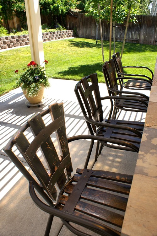 Your Backyard Can Be the Best Hang Out Place with Whiskey Barrel Chairs