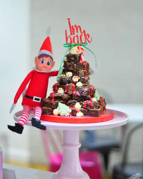 DIY Elf on the Shelf Ideas Elf on the Shelf with a Brownie Tower