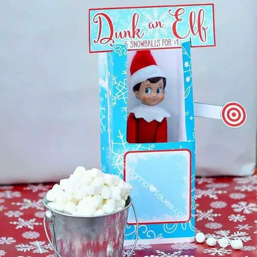 Elf Marshmallow Snowball Idea