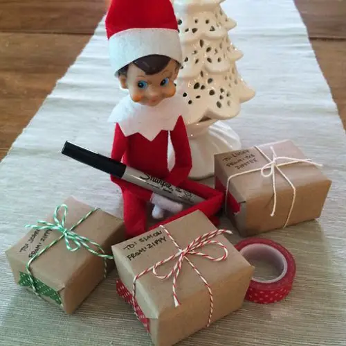 DIY Elf on the Shelf Ideas Christmas Gifts from the Elf