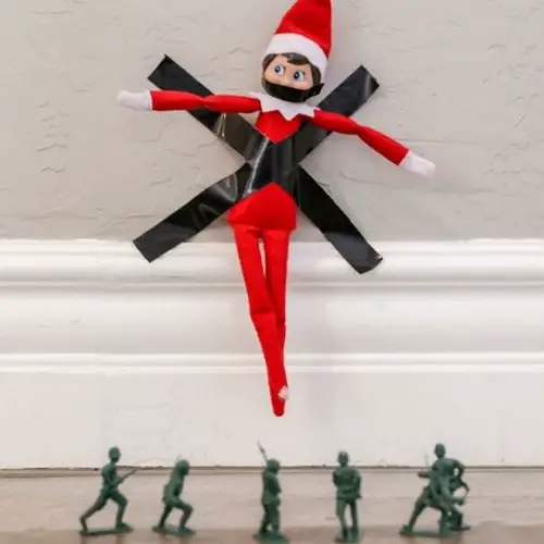 A Captured Elf on the Shelf