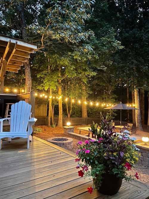 Your Backyard Can Be the Best Hang Out Place with Add String Lights on Trees