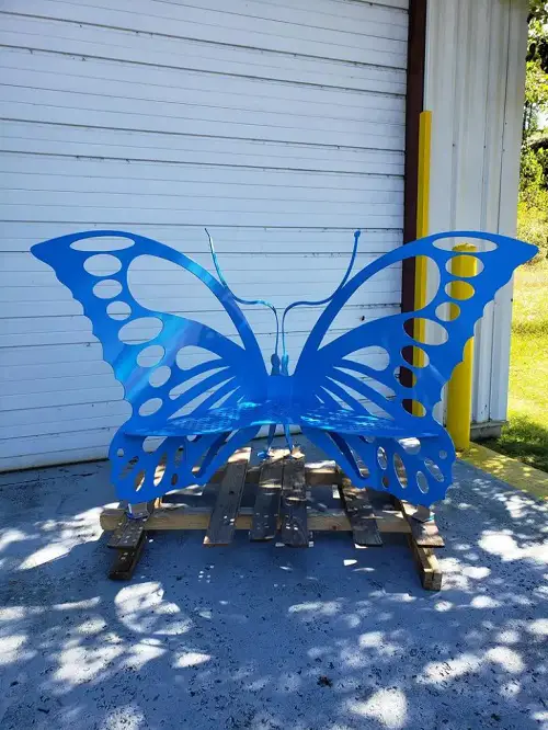 Butterfly Bench for Front Yard Garden