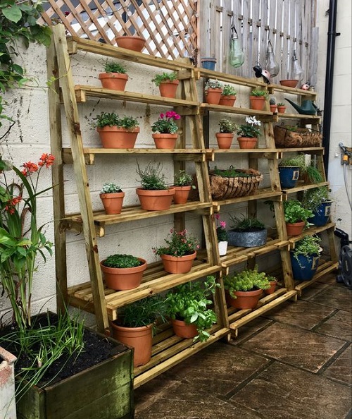 Greenhouse Shelving Ladder Shelving