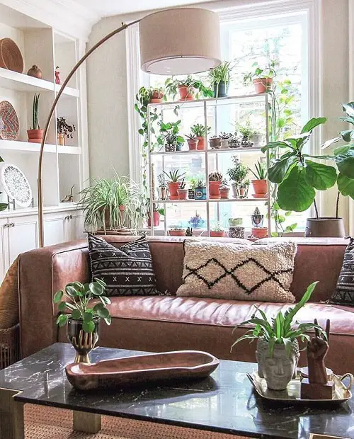 A Plant Stand full of Mini Pots