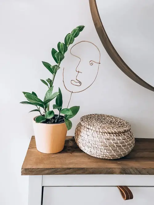 Indoor Plant Wire Sculpture Plant Stake