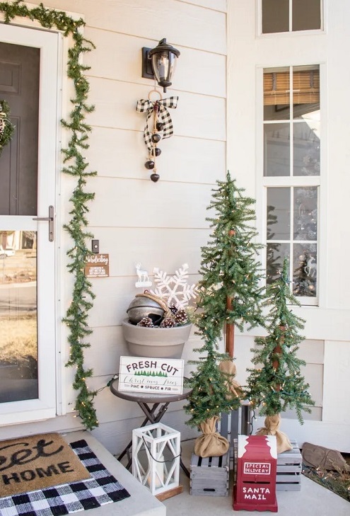 Everything Christmas porch decor