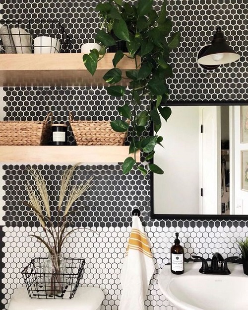 Bathroom Trailing Plant Idea decore