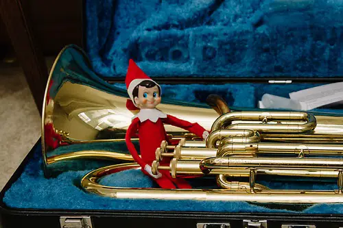 Elf Playing the Trumpet